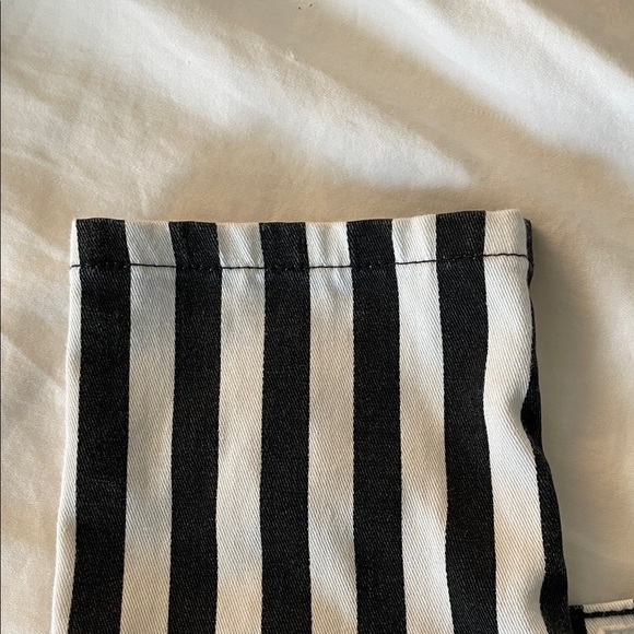 Hudson Jeans Black and White Striped Skinny Jeans - Picture 9 of 9